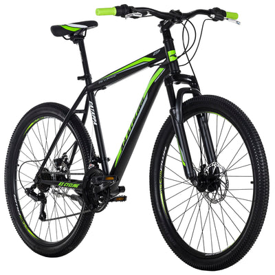 KS Cycling Mountainbike Hardtail 26" Catappa Schwarz (Schwarz-Grün, 26 Zoll, 50 cm)