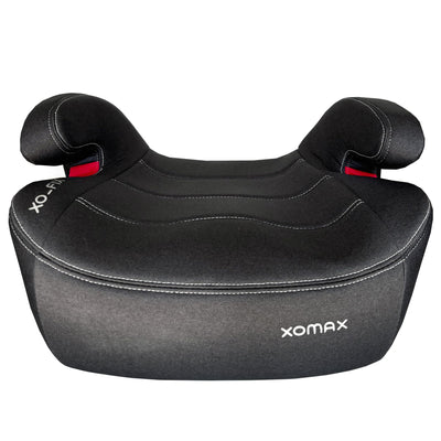 XOMAX XL-313 Kindersitz mit ISOFIX und Gurtfuhrung I mitwachsend 15-36 kg, ca. 3-12 Jahre, Korpergroße von 125–150 cm, Gruppe 2/3 I Bezug abnehmbar und waschbar I ECE R129 I dunkelgrau