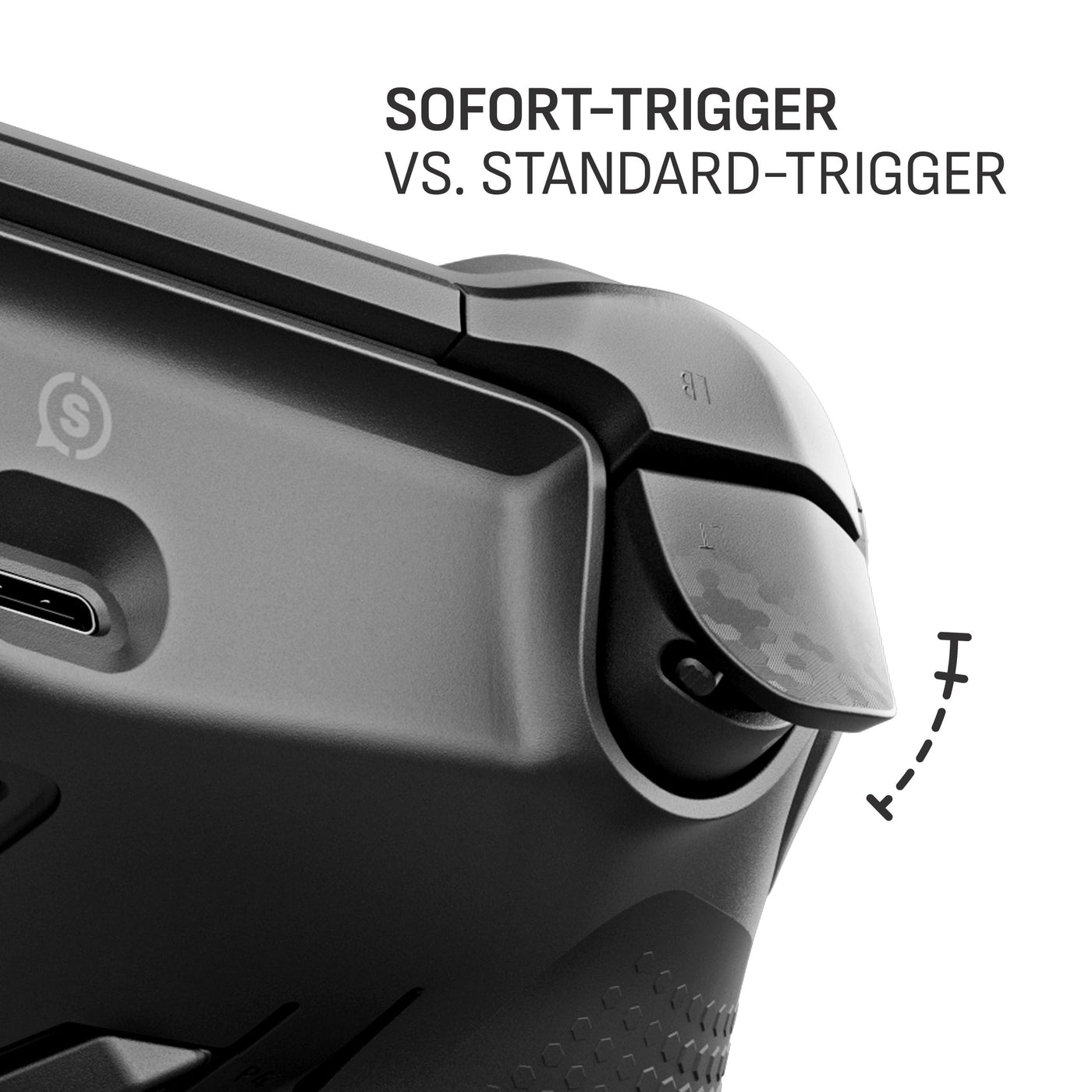 SCUF ENVISION PRO Wireless PC-Nur-Gaming-Controller - Fünf Abnehmbare G-Tasten - Abnehmbare Back-Paddles - Instant Triggers - iCUE-Kompatibel - Stahlgrau