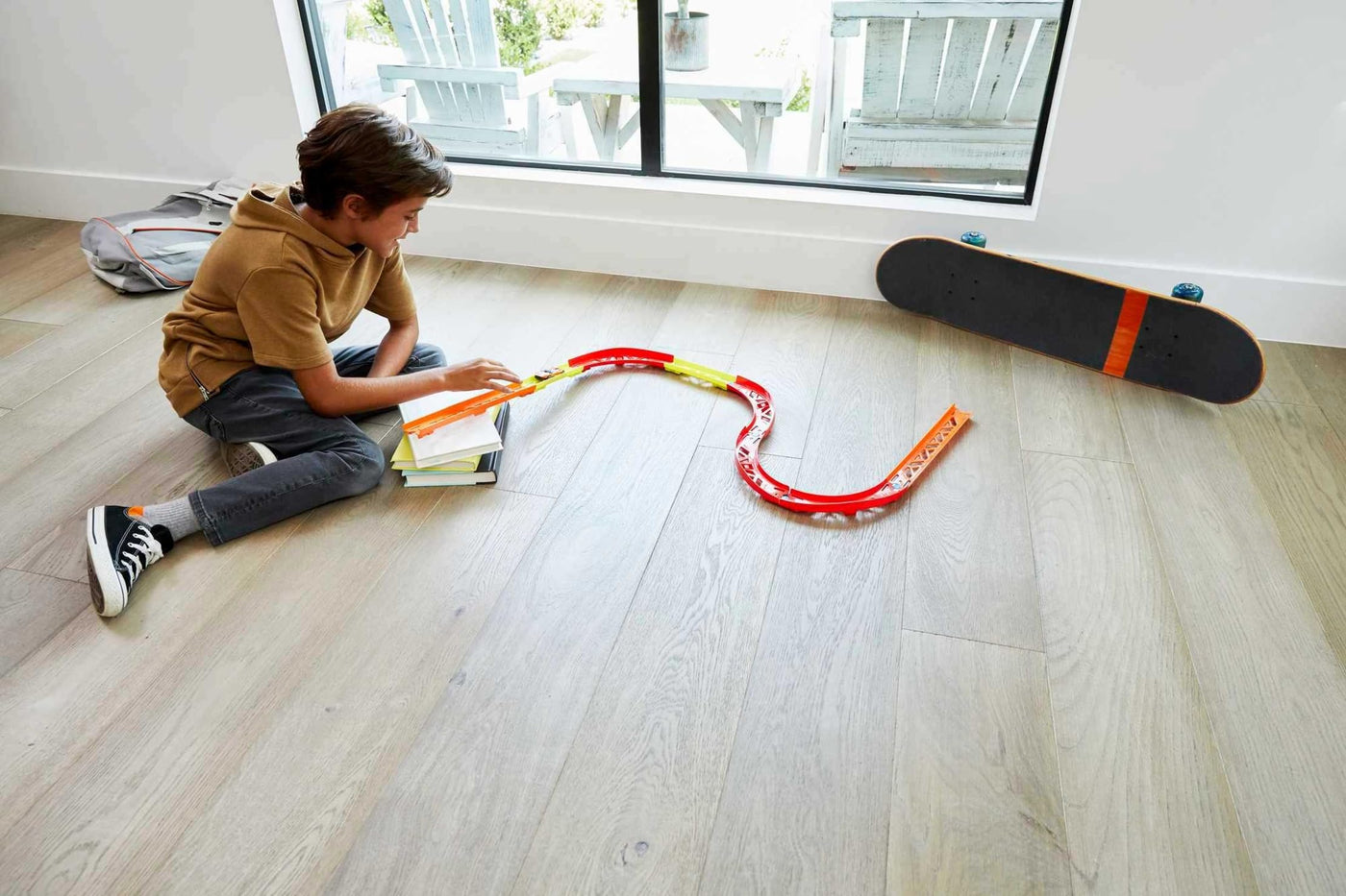 Hot Wheels GLC88 - Track Builder Unlimited Vielseitiges Kurven Set Zubehörteile, Spielzeug Autorennbahn ab 6 Jahren