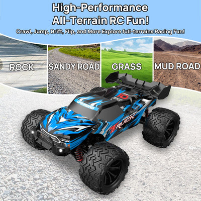 BORSTOYPRO 1:16 Ferngesteuertes Auto, 40 KM/H Schnell Ferngesteuerter Monster Truck für Erwachsene, 4WD Ferngesteuerte Monstertruck RC Cars Auto für Jungen ab 8+ 10 Jahre