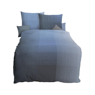 Kaeppel Mako-Satin Bettwäsche Master Taube, 1 Bettbezug 155 x 220 cm + 1 Kissenbezug 80 x 80 cm