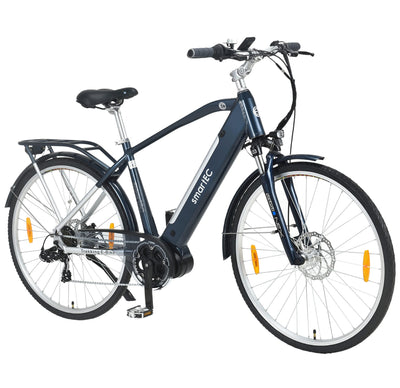 smartEC TrekX-MH E-Bike Trekking Herren 250W Mittelmotor Li-Ion-Akku 36V/13Ah Elektrofahrrad 28 Zoll Reichweite 90km bis 25 km/h Trekking City