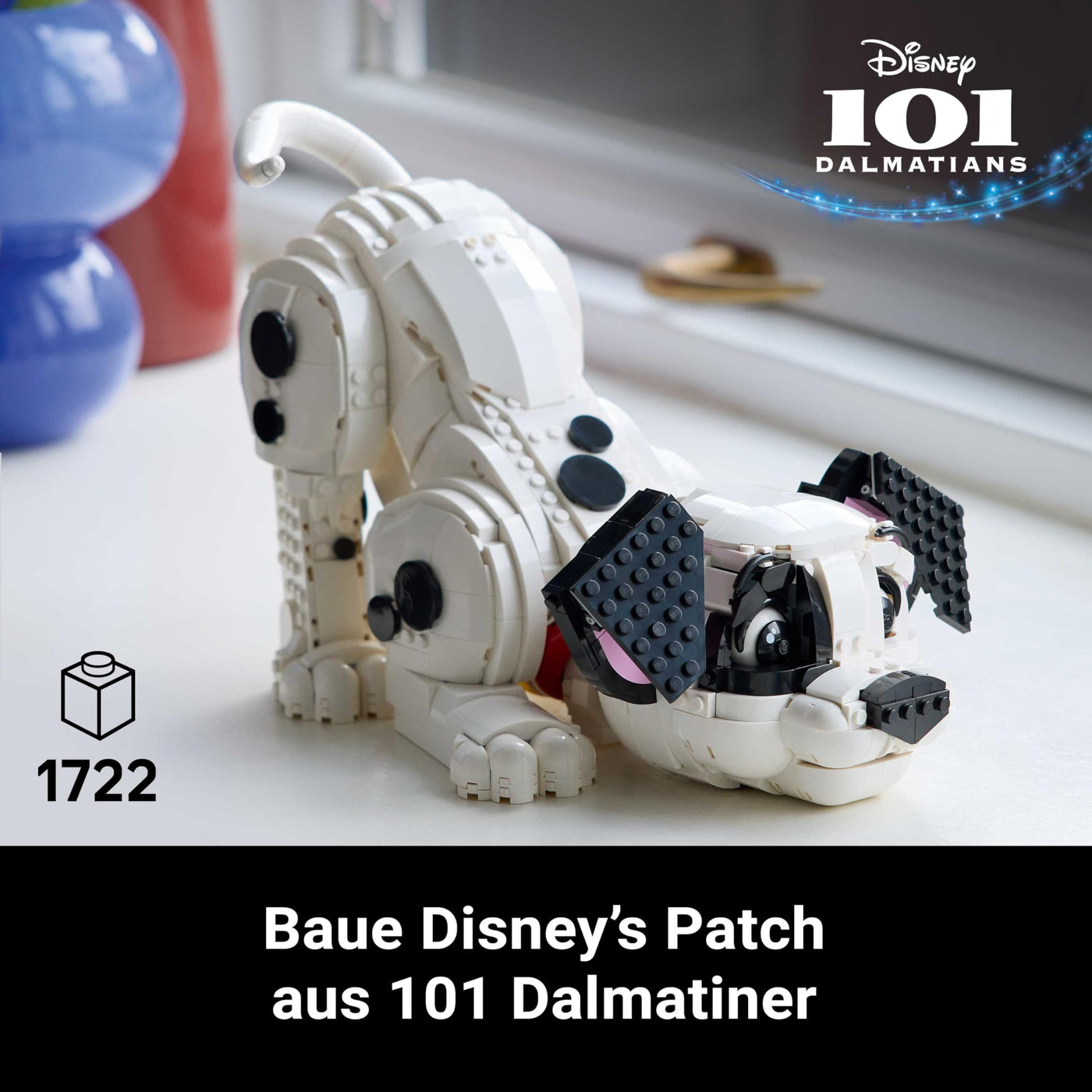 LEGO ǀ Disney Welpe aus 101 Dalmatiner - Bauset für Erwachsene - Verwandelt Sich in 6 niedliche Welpen mit drehbarem Kopf und Schwanz - DIY Heim-Deko - Geschenkidee für Fans - 43269