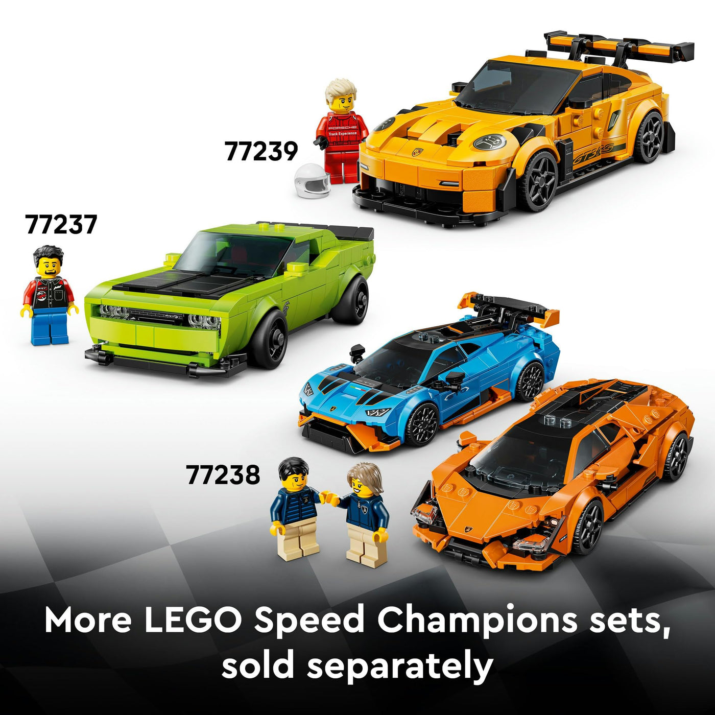 LEGO Speed Champions Bugatti Centodieci Hypersportwagen (77240); Spielzeug für Jungen und Mädchen; Bauset mit Auto und 1 Minifigur zum Sammeln; Geschenk für Kinder ab 9 Jahren