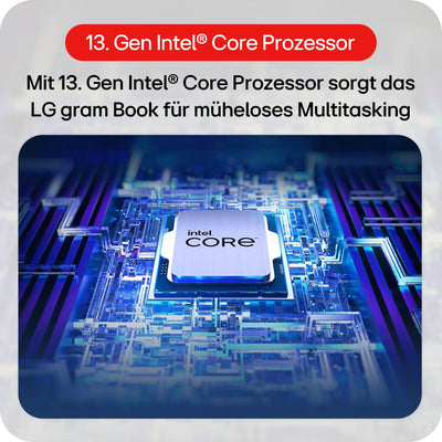 LG, 15,6 Zoll, gramBook, LG Notebook, 39.6cm, Intel i5, 16GB DDR4, 512GB Dual SSD, Garantie 24 Monate, 1920 x 1080, HD Audio mit Dolby Atmos, 15U50T-G.AA56G