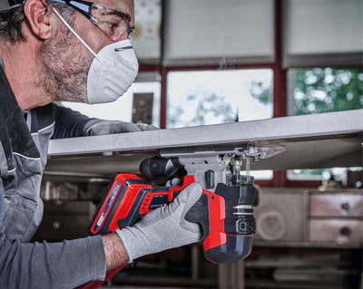 Einhell Professional Akku-Stichsäge TP-JST 18/135 Li BL Power X-Change (18 V, 135 mm Schnitttiefe in Holz, 26 mm Hubhöhe, Brushless, T-Style-Griff, 3x Sägeblatt, ohne Akku)