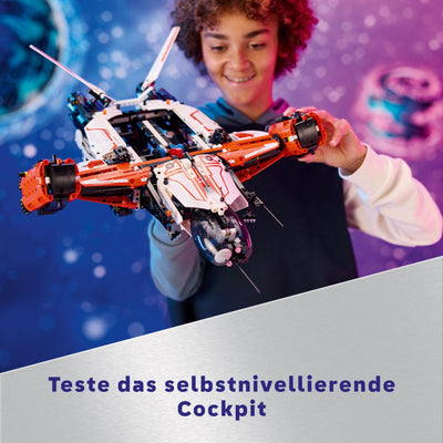 LEGO Technic VTOL-Schwerlastraumfrachter LT81, Space Bauset, Weltraum-Spielzeug, Raumschiff, Spielset mit Mini-Rover, Geschenk für Jungen & Mädchen ab 10 Jahren 42181