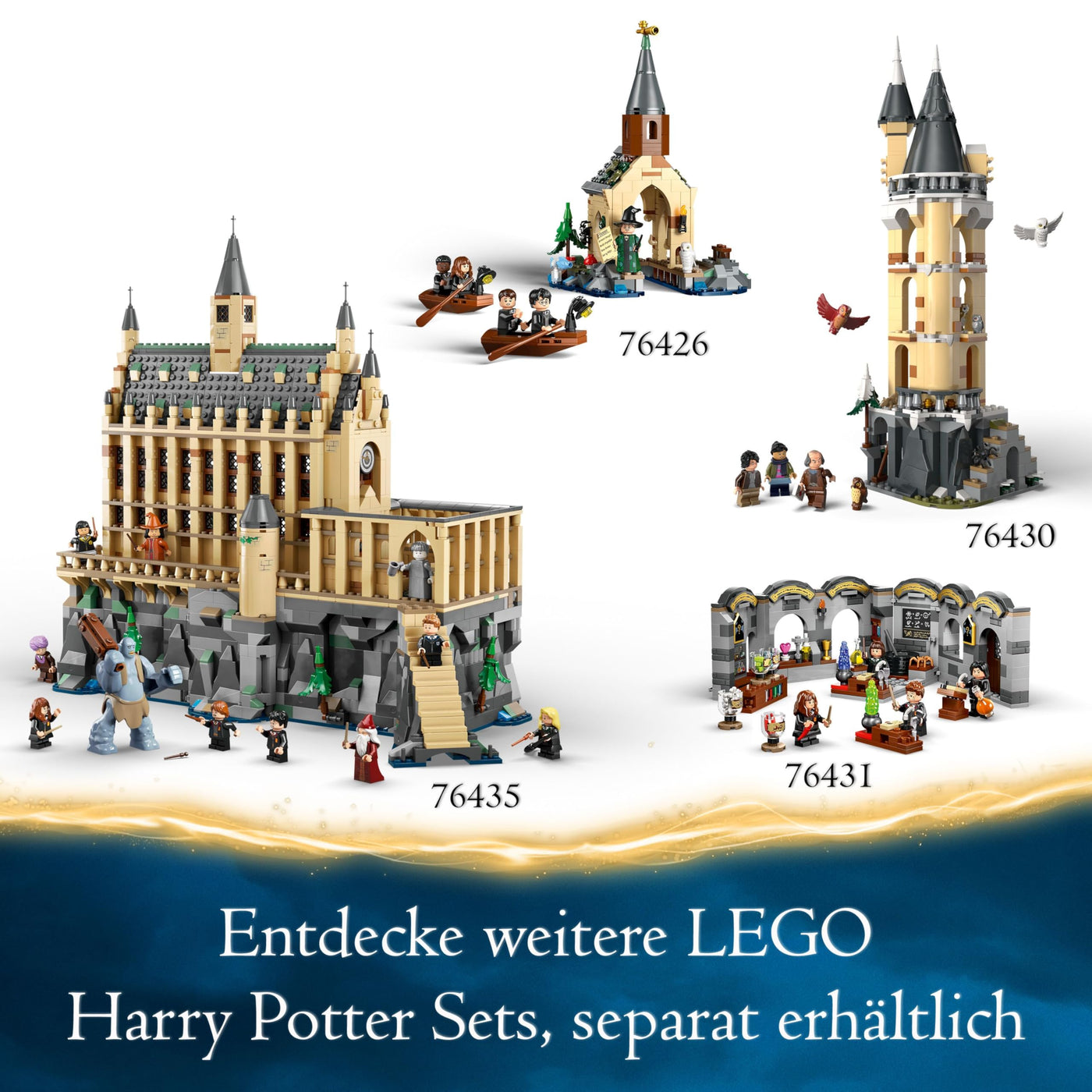 LEGO Harry Potter Hippogreif Seidenschnabel, Fabelwesen-Spielzeug zum Sammeln, kreatives Spielset für Kinder, Geschenk für Jungen, Mädchen und alle Fans 76427