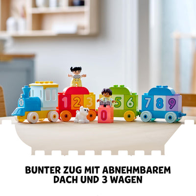 Lego DUPLO Zahlenzug - Zählen Lernen, Zug Spielzeug, Lernspielzeug für Kinder ab 1, 5 Jahren, Baby Spielzeug für Mädchen und Jungen 10954