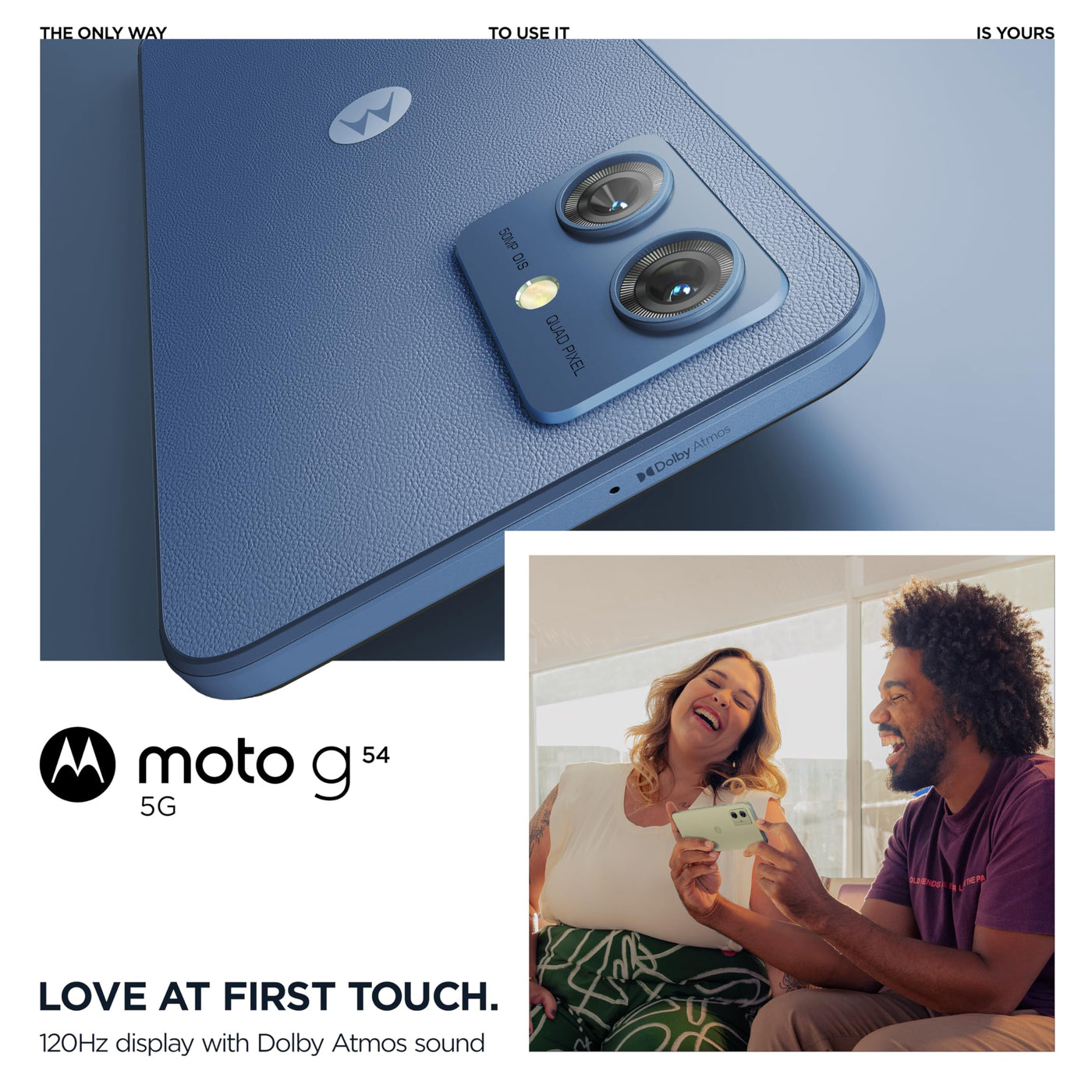 Motorola Moto G54 5G, Dual, 256GB 12GB Ram, Indigo Blue