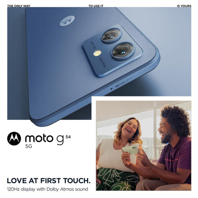 Motorola Moto G54 5G, Dual, 256GB 12GB Ram, Indigo Blue
