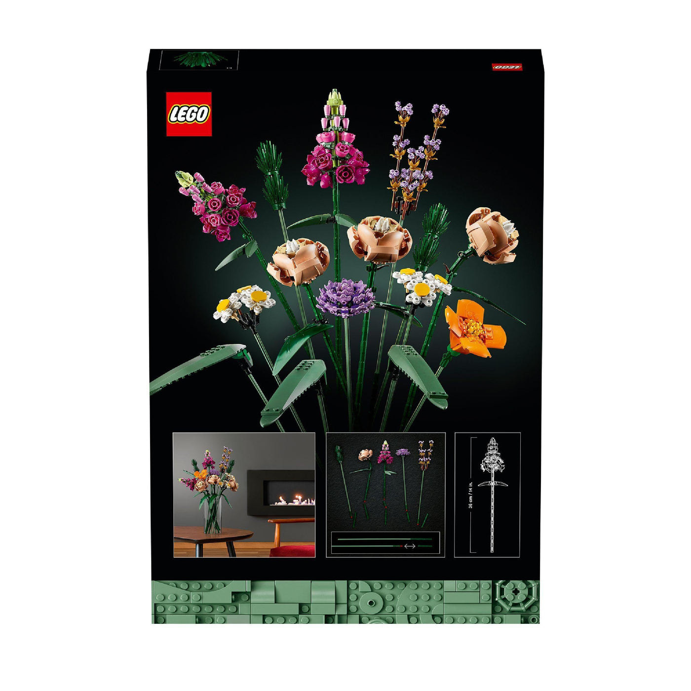 LEGO Botanicals Blumenstrauß - Künstliche Blumen Set für Erwachsene - Zimmerdeko und Geschenkidee für Frauen & Männer - Wohnaccessoires - Botanik Kollektion 10280
