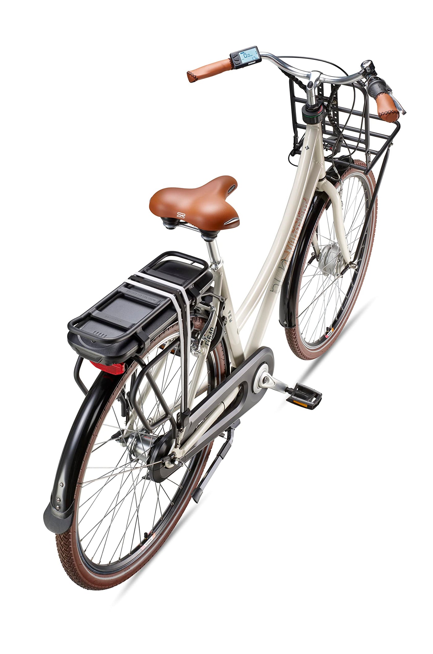 TELEFUNKEN E-Bike Elektrofahrrad 28 Zoll mit 7-Gang Nabenschaltung, Retro Pedelec Citybike mit Gepäckträger und Fahrradschloss, Frontmotor 250 W und 13 Ah, 36V Li-Ion Akku, RT540 Multitalent