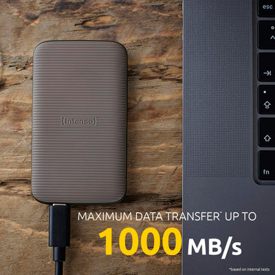 Intenso Externe SSD TX500, 1 TB Portable Solid State Drive, Super Speed USB 3.2 Gen 2x1 (10 Gbit/s), bis zu 1000 MB/s