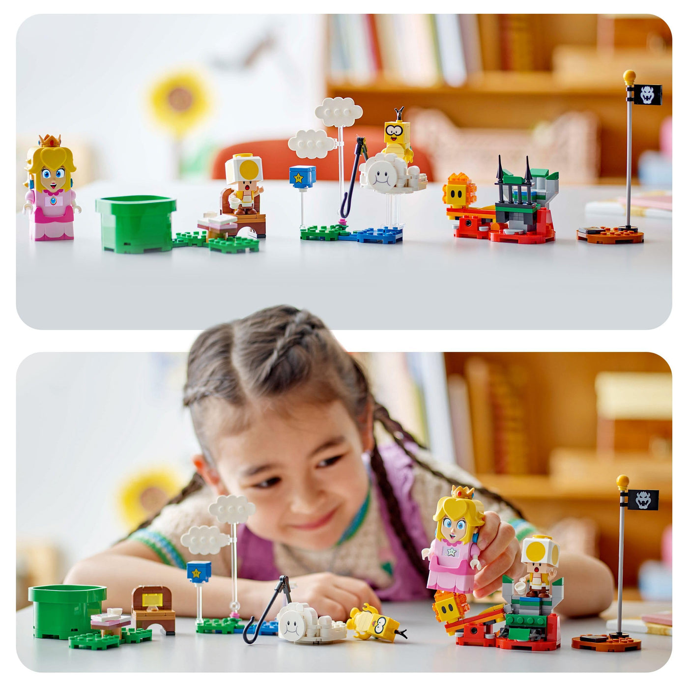 LEGO Super Mario Abenteuer mit der interaktiven Peach, Spielset für Kinder mit gelbem Toad, Nintendo Geschenk für Jungen, Mädchen und alle Gamer ab 6 Jahren 71441