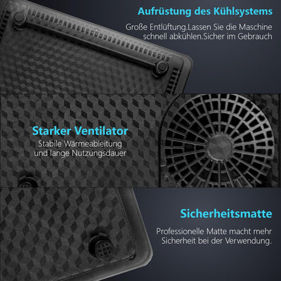 Karinear Glaskeramik Kochfeld 1 Platte Tragbar, 650 °C Max, Keramik Kochfeld Kochplatte 1er Freistehend, 2000W, Herdplatte 1 Kochfelder mit Stecker, Timer, Kindersicherung, Restwärmeanzeige, 220-240V