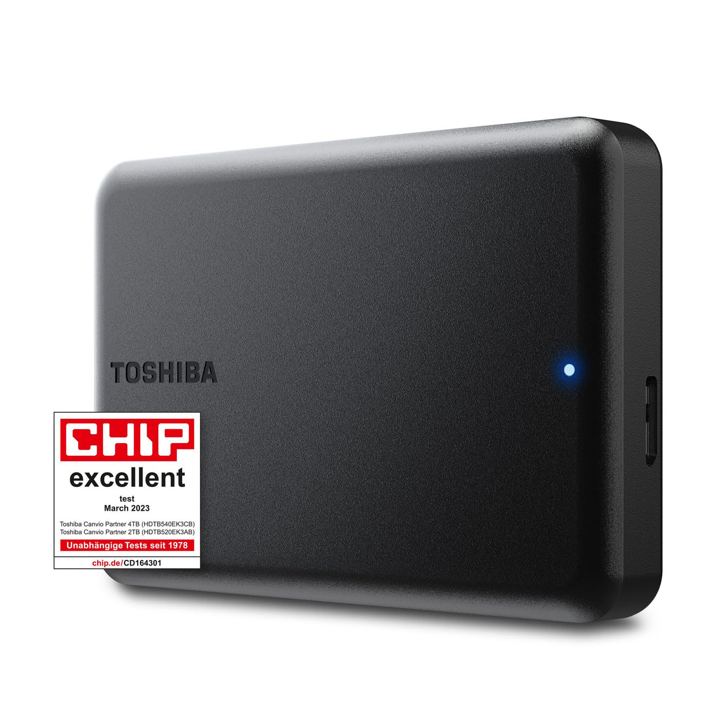 Toshiba Canvio Partner 4TB Portable 2.5'' Externe Festplatte, USB 3.2, Mac & Windows kompatibel. Xbox, PS4, PS5