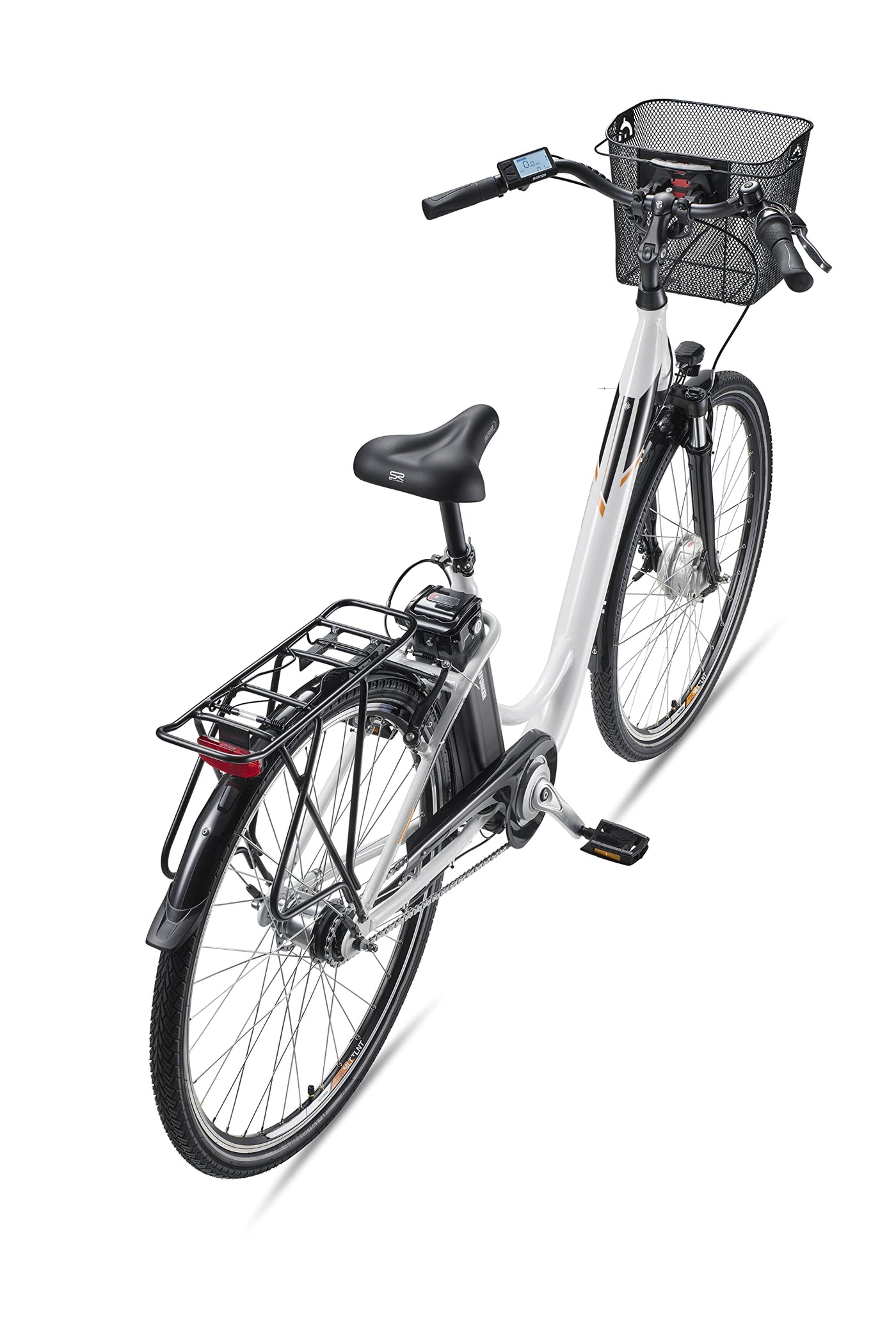 TELEFUNKEN E-Bike Damen 28 Zoll Elektrofahrrad - 7-Gang Shimano Nabenschaltung mit Rücktritt, Pedelec Citybike Alu mit Fahrradkorb, Frontmotor 250W /10,4Ah / 36V Sitzrohrakku, RC840 Multitalent