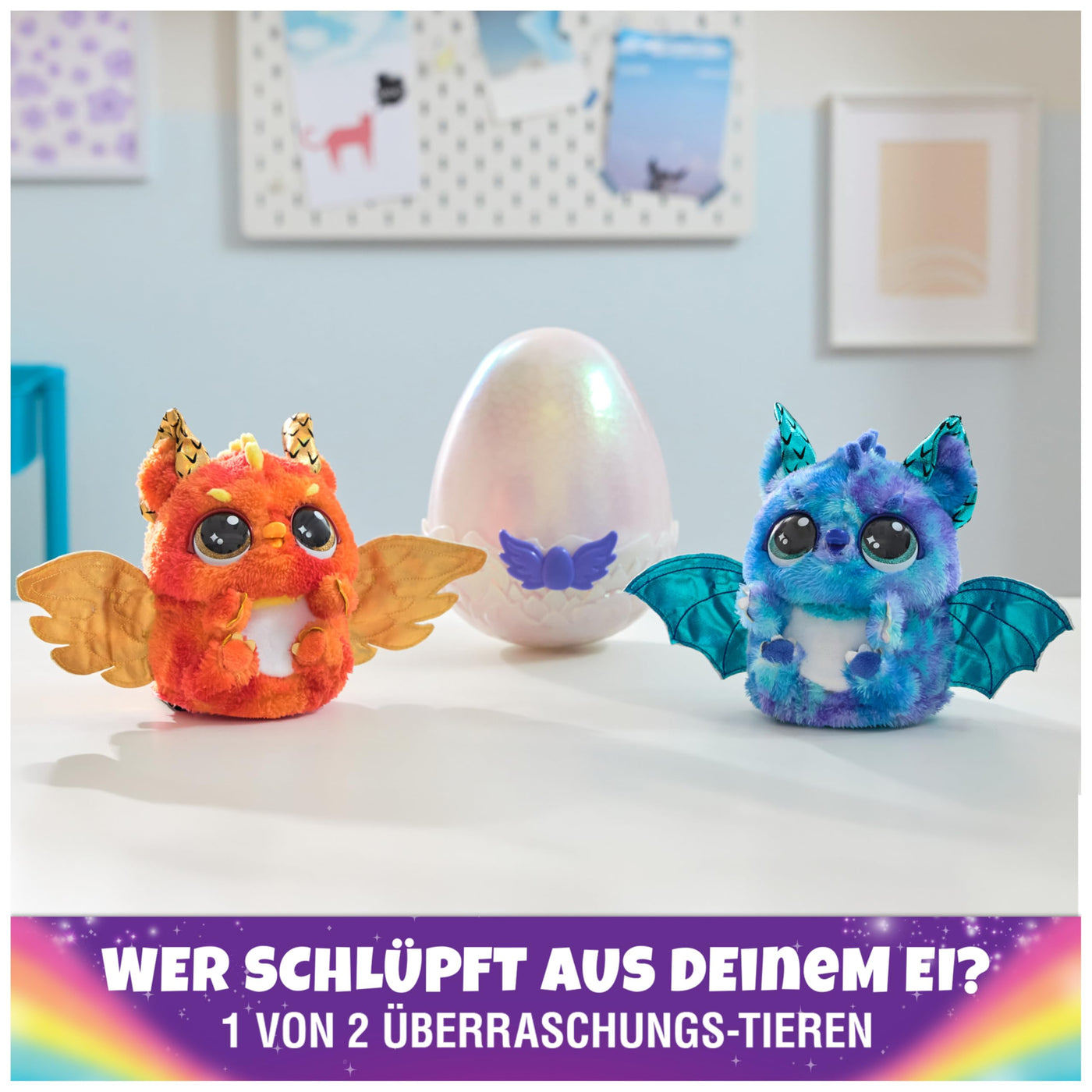 Hatchimals Alive Mystery Ei Draggle - magisches selbstschlüpfendes Ei ca. 25 cm groß mit interaktivem Überraschungs-Plüschtier, für Kinder ab 5 Jahren