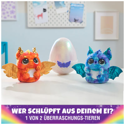 Hatchimals Alive Mystery Ei Draggle - magisches selbstschlüpfendes Ei ca. 25 cm groß mit interaktivem Überraschungs-Plüschtier, für Kinder ab 5 Jahren
