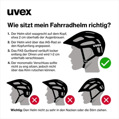 uvex i-vo cc - leichter Allround-Helm für Damen und Herren - individuelle Größenanpassung - erweiterbar mit LED-Licht - black matt - 56-60 cm