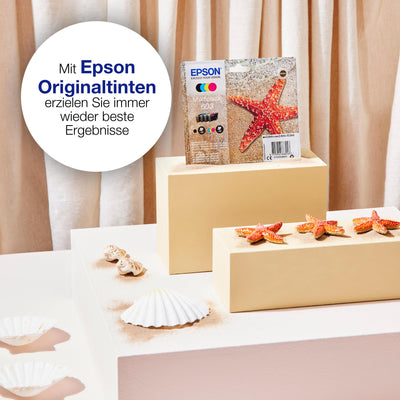 Epson Original 603 Tinte Seestern Multipack 4-farbig Standard, WF-2820DWF WF-2830DWF WF-2840DWF WF-2850DWF XP-2100 XP-2150 XP-3100 XP-3150 XP-4100 XP-4150, EasyMail, ReadyPrint Flex-Tintentarife