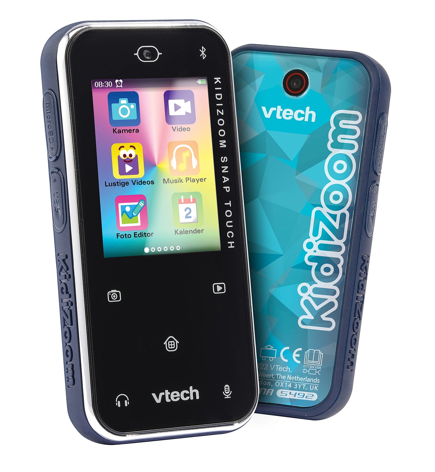VTech KidiZoom Snap Touch – Kinderkamera im Smartphone-Format mit Touchscreen, Selfie- und Videofunktion, Effekten, Spielen und vielem mehr – Für Kinder von 6-12 Jahren