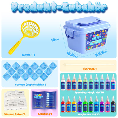 Hot Bee Aqua Gelz Set, DIY Kreatives Spielzeug Ab 4 5 6 7 Jahre Mädchen, 3D Aqua Fairy Creature Kinder Magic Water Elf Toy Kit, Squishy Selber Machen Set, Magisches Wassergel Geschenk Für Mädchen 4+