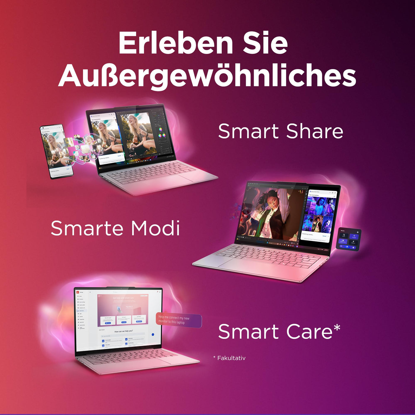 Lenovo Yoga Slim 7i Aura Edition Laptop | Copilot+PC | 14" WUXGA OLED | Intel Core Ultra 7 | 16GB RAM | 512GB SSD | Intel Arc Grafik | Win11 | QWERTZ | Seashell | 3 Jahre Garantie Exklusiv bei Amazon