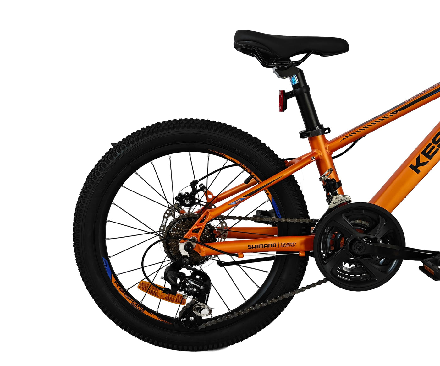 Keskin HT MTB1 20" Kinder Mountainbike – 21-Gang, 2.35" Luftreifen, Scheibenbremsen, Aluminiumrahmen, Orange