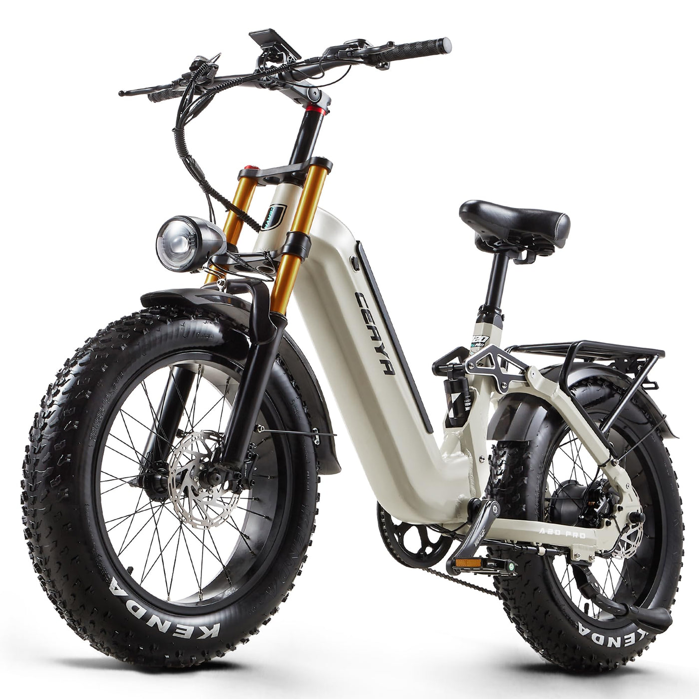 VOZCVOX E Bike Herren Elektrofahrrad E-Mountainbike 20 Zoll Fatbike 48V 20Ah Akku E-Bike mit Vollfederung 7-Gang 25km/h Ebike,Reichweite bis zu 70km A20 PRO