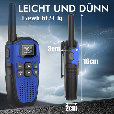 3er Set,NXGKET Walkie Talkie Aufladbar für Erwachsene Kinder Funkgeräte,Große Reichweite 5km Walki Talki mit Li-ion Akku, VOX Taschenlampe für Freien, Camping, Wandern