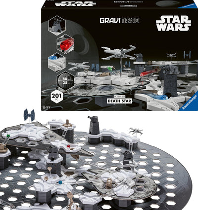 Ravensburger GraviTrax Star Wars Action-Set Deathstar 23860 - GraviTrax Starterset für Deine Kugelbahn - Murmelbahn und Konstruktionsspielzeug ab 8 Jahren, GraviTrax Zubehör alleine bespielbar