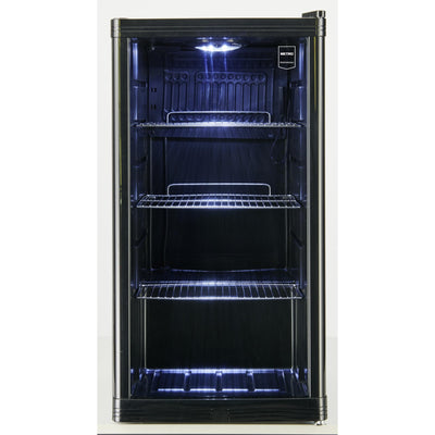 METRO Professional Mini-Kühlschrank GPC1088, 88 L, 1.052 kWh/24h, 3 Edelstahl-Drahtböden, schwarz