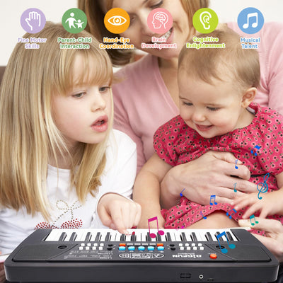 37 Tasten Kinder Klavier mit Mikrofon,Klavier Keyboard Kinder,Einführendes Musiktraining,Elektronische Keyboard für Kinder ab 3 4 5 6 7 8 Jahren,Geschenke für Jungen Mädchen Anfänger