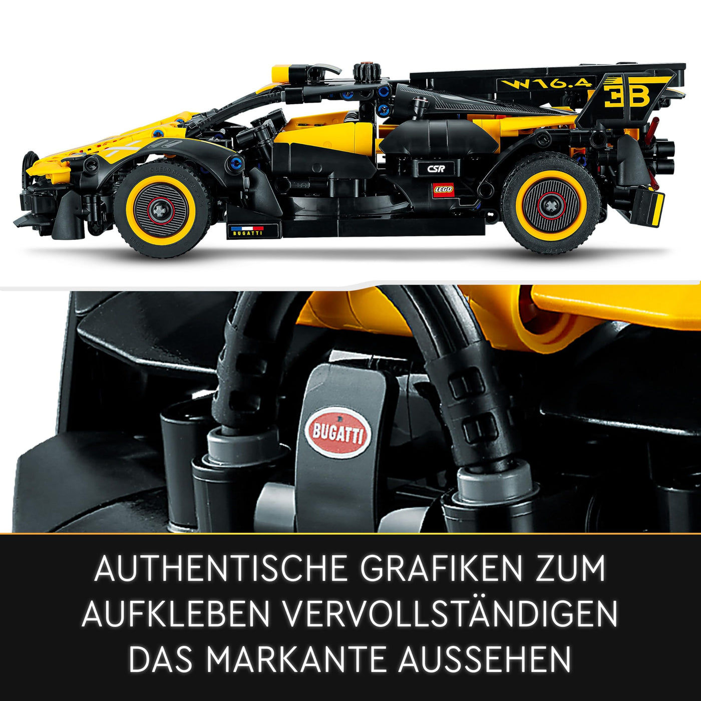 LEGO Technic Bugatti-Bolide, Auto-Modellbausatz, Sportwagen-Spielzeug, ikonisches Auto Set zum Sammeln, Bauspielzeug ab 9 Jahren 42151