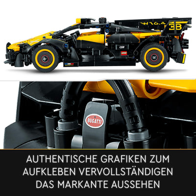 LEGO Technic Bugatti-Bolide, Auto-Modellbausatz, Sportwagen-Spielzeug, ikonisches Auto Set zum Sammeln, Bauspielzeug ab 9 Jahren 42151