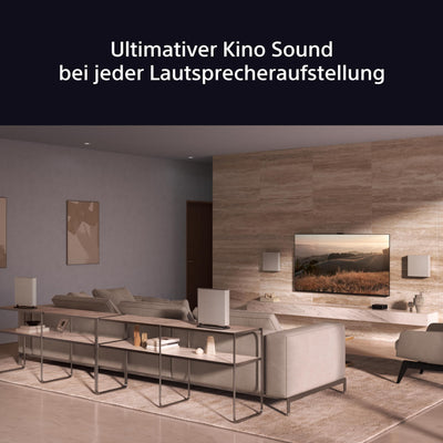 Sony BRAVIA Theatre Quad - Home Entertainment-System mit Vier kabellosen Lautsprechern, 360 Spatial Sound Mapping, Klangfeldoptimierung, 3-Wege-Lautsprecher, Dolby Atmos/DTS:X