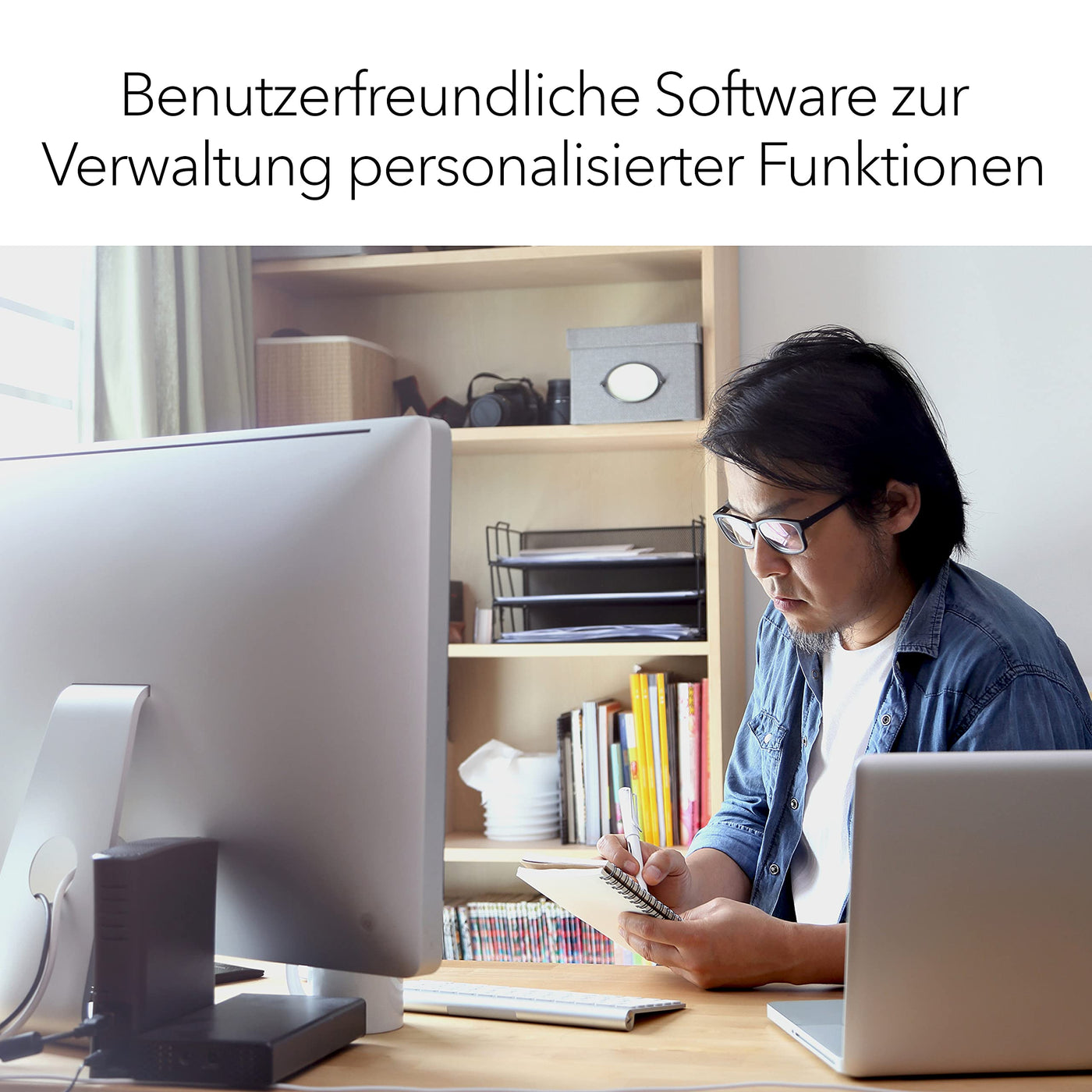 Netgear GS305E Managed Switch 5 Port Gigabit Ethernet LAN Switch Plus (Plug-and-Play, Netzwerk Switch Managed, IGMP Snooping, QoS, VLAN, lüfterlos, robustes Metallgehäuse), Schwarz