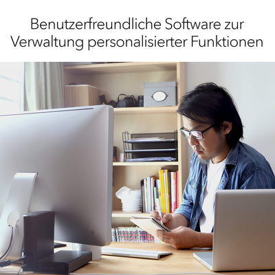 Netgear GS305E Managed Switch 5 Port Gigabit Ethernet LAN Switch Plus (Plug-and-Play, Netzwerk Switch Managed, IGMP Snooping, QoS, VLAN, lüfterlos, robustes Metallgehäuse), Schwarz