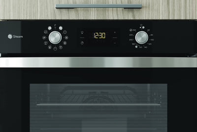 Privileg PBWK3 JH8S BLG Einbau-Backofen mit Hydrolyse und Dampffunktionen/ 71 l/Hydrolyse/CLICK und CLEAN/Multi-Level-Kochen/Pizzafunktion/Freasy Cook