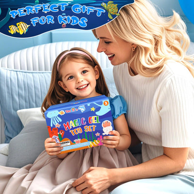 Dreamon Magic Water Gel Toy Kit, DIY 3D Magisches Wassergel-Spielzeug, Aqua Gelz Set mit 22 Farben & 16 Formen, Kreatives Spielzeug Geschenk für Kinder ab 3+, Jungen und Mädchen