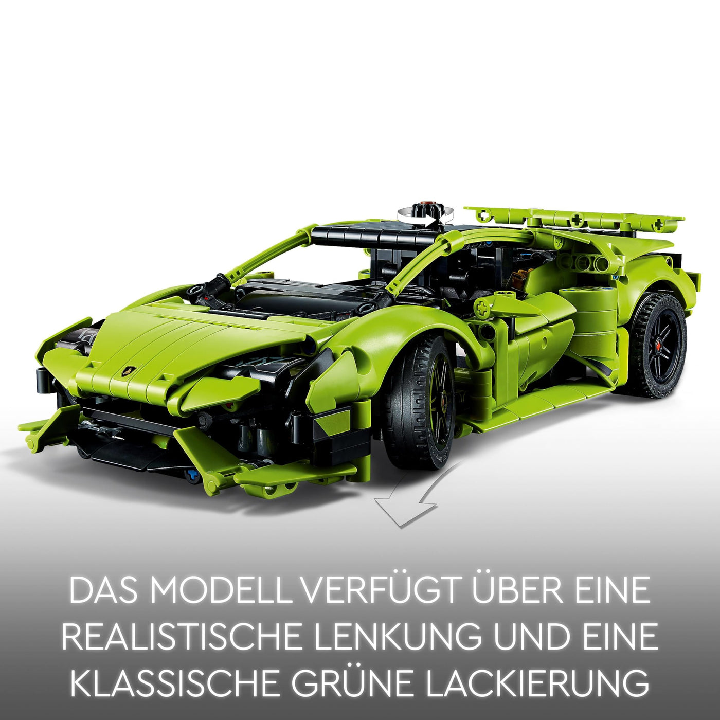 LEGO 42161 Technic Lamborghini Huracán Tecnica Spielzeugauto-Modellbausatz, Rennwagen-Bauset für Kinder, Jungen, Mädchen und Motorsport-Fans, Auto-Geschenk zum Sammeln