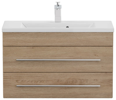 emotion Badmöbel Mars 800 Slimline Eiche hell seidenglanz