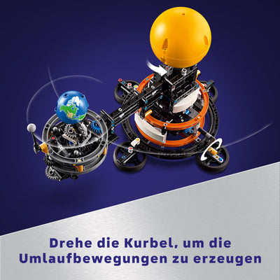 LEGO Technic Sonne Erde Mond Modell Spielset, Geschenk für Kinder ab 10 Jahren, Weltraum Spielzeug zur Darstellung des Sonnensystems, lässt Jungen und Mädchen fantasievoll Spielen 42179
