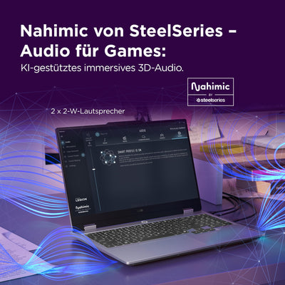 Lenovo LOQ Gaming AI Laptop | 15.6" Full HD 144Hz LCD Display |NVIDIA GeForce RTX 5060 | AMD Ryzen 7 250 | 16GB RAM | 1TB SSD | Win11 | QWERTZ | Luna Grau | Weiss beleuchtet | 3 Monate GamePass