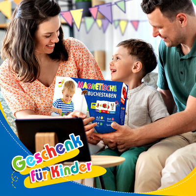 Jinxful Lernspiele ab 3 4 5 6 7 Jahre, Magnetische Buchstaben und Zahlen für Kinder Spielzeug ab 3-7 Jahre Junge Buchstaben Lernen Geschenk Mädchen 3 4 5 6 7 Jahre Montessori Spielzeug (199 Stück)