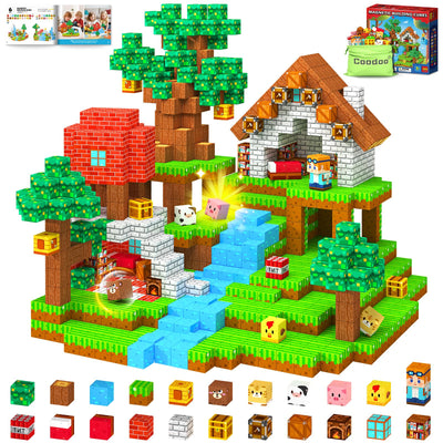 Magnetische Bausteine STEM Montessori Spielzeug für Kleinkinder und Kinder ab 3 Jahre, Vorschule Sensorische Magnetbausteine Kinderspielzeug, Magnetische Fliesen Geschenke für Mädchen und Jungen