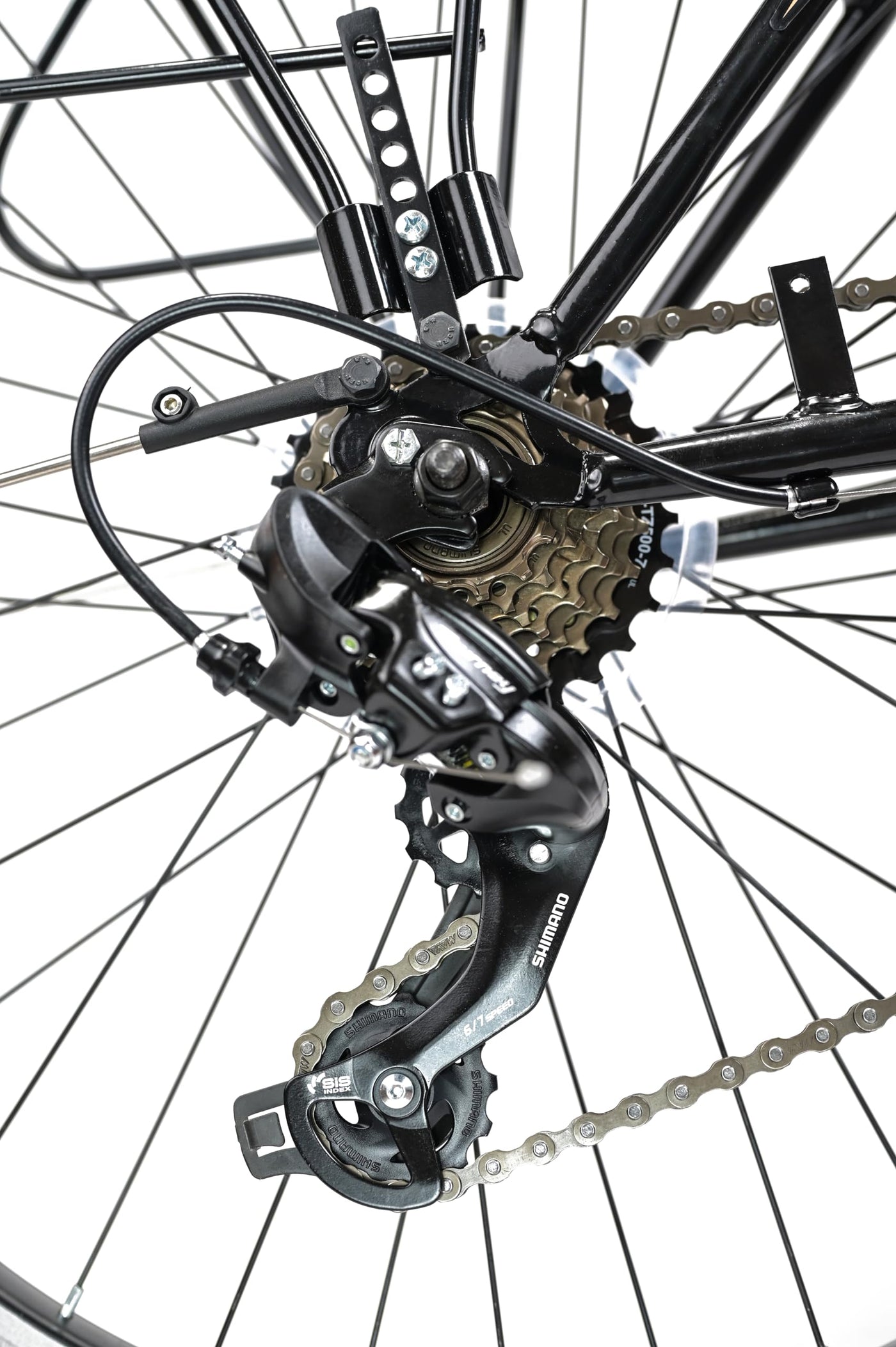 24 Zoll Grace Kinderfahrrad Shimano 21-Gang mit Beleuchtung Schwarz